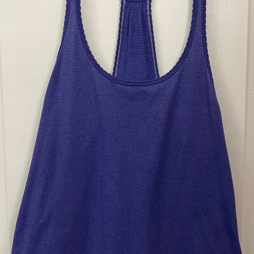 Lululemon 105 F Singlet Heathered Bali Breeze Tank Top size 4
